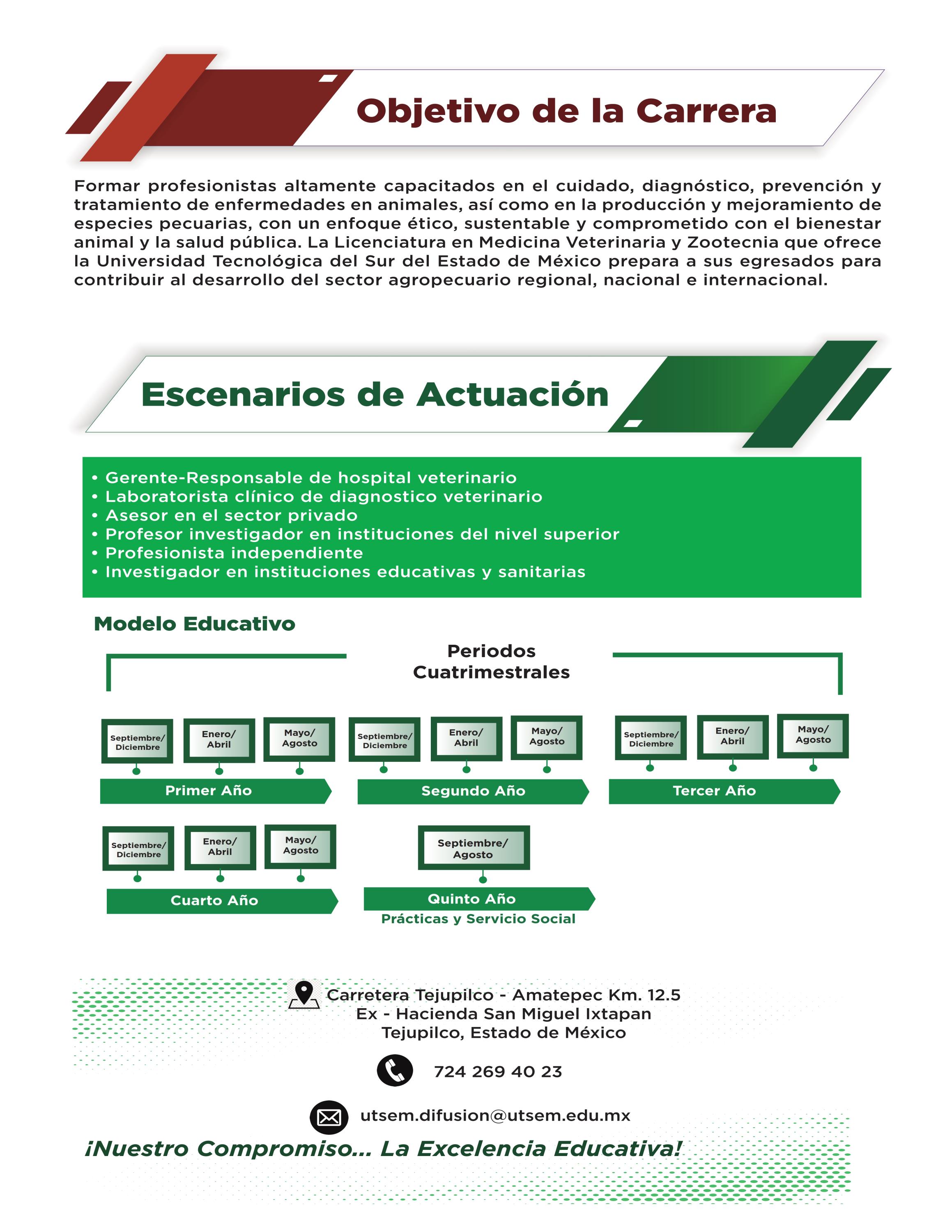 Página 2 de la Oferta Educativa de Medicina Veterinaria y Zootecnia